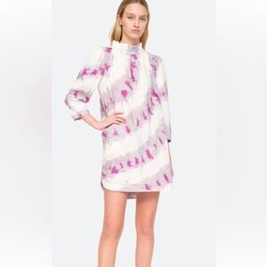 Sea New York Fuchsia Tamara Tie Dye Tunic Dress